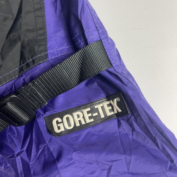 VTG Gore-Tex Bibs snowpants chlorophylle CANADA MADE Men Sz S 90s Purple Retro - Picture 11 of 16
